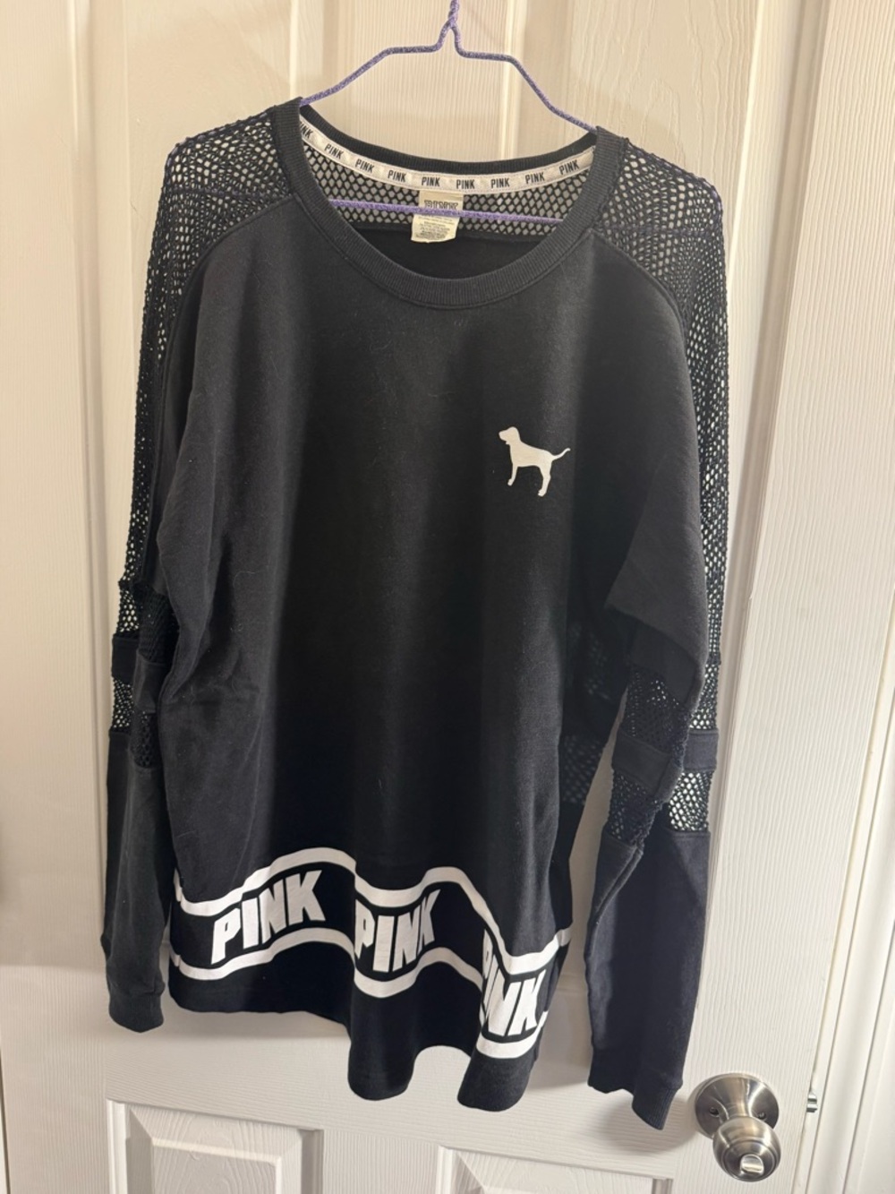 VS PINK Mesh Pullover